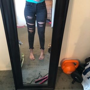 AE ankle cropped jeans